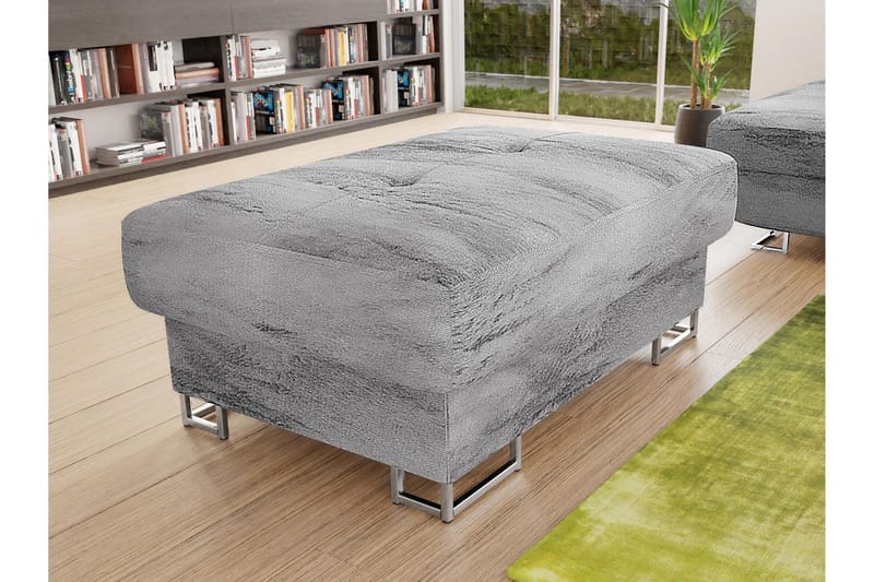 Reginia Fotpall 104 cm - Grå - Products - Möbler - Fåtölj & stolar - Pall & puff - Fotpallar