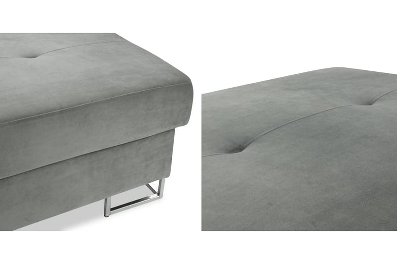 Reginia Fotpall 104 cm - Svart/Mörkgrå - Products - Möbler - Fåtölj & stolar - Pall & puff - Fotpallar