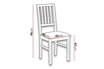 Patrickswell Matstol - Svart - Products - Möbler - Fåtölj & stolar - Matstol & köksstol