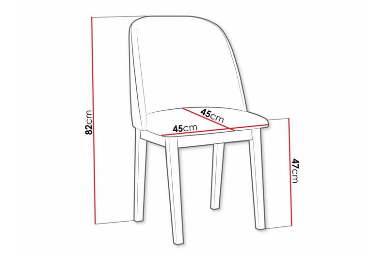 Patrickswell Matstol - Svart - Products - Möbler - Fåtölj & stolar - Matstol & köksstol