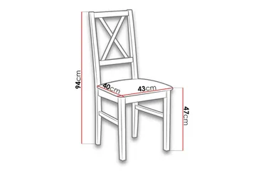 Patrickswell Matstol - Vit - Products - Möbler - Fåtölj & stolar - Matstol & köksstol