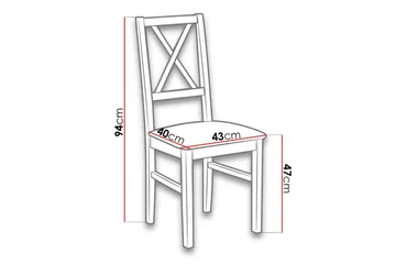 Patrickswell Matstol - Vit - Products - Möbler - Fåtölj & stolar - Matstol & köksstol