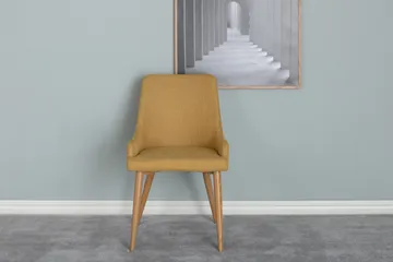 Plaza Karmstol - Gul - Products - Möbler - Fåtölj & stolar - Matstol & köksstol