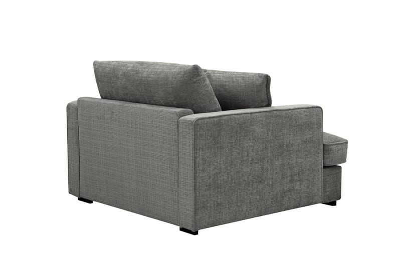 Rossita lyx Extra djup Fåtölj - Grå Chenille - Products - Möbler - Fåtölj & stolar - Fåtölj