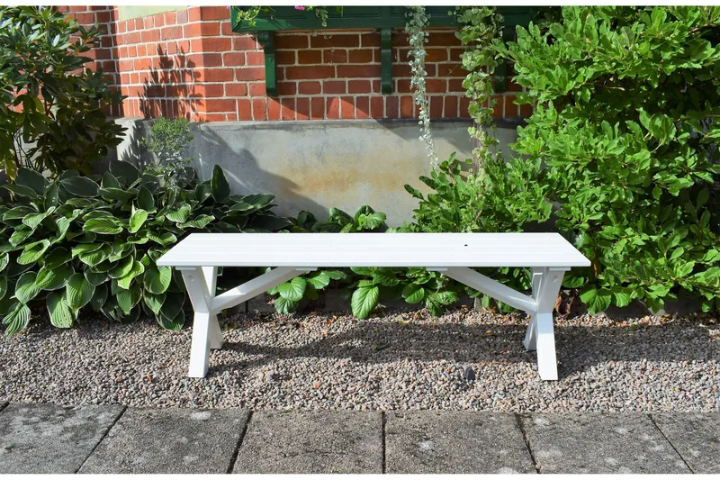 Scottsdale Sittbänk 140 cm Vit - KWA - Products - Möbler - Fåtölj & stolar - Sittbänk
