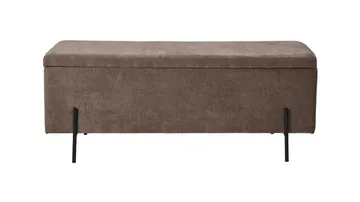 Brewster Bänk m förvaring 120 cm - Brun - Products - Möbler - Fåtölj & stolar - Sittbänk