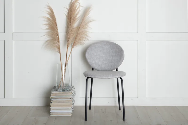 Vault Matstol - Grå/Svart - Products - Möbler - Fåtölj & stolar - Matstol & köksstol
