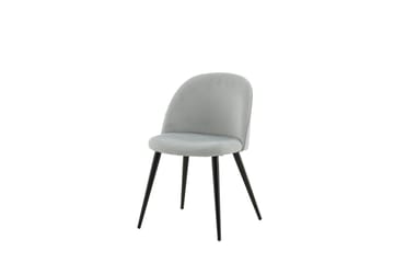 Velvet Matstol Manchester - Grå - Products - Möbler - Fåtölj & stolar - Matstol & köksstol