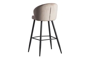 Willowdale Barstol med Ryggstöd - Krämvit/Svart - Products - Möbler - Fåtölj & stolar - Barstol & barpall