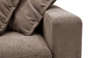 Valencia Extra Djup 5-sits Soffa i Chenille - Mörkbrun - Products - Möbler - Soffa