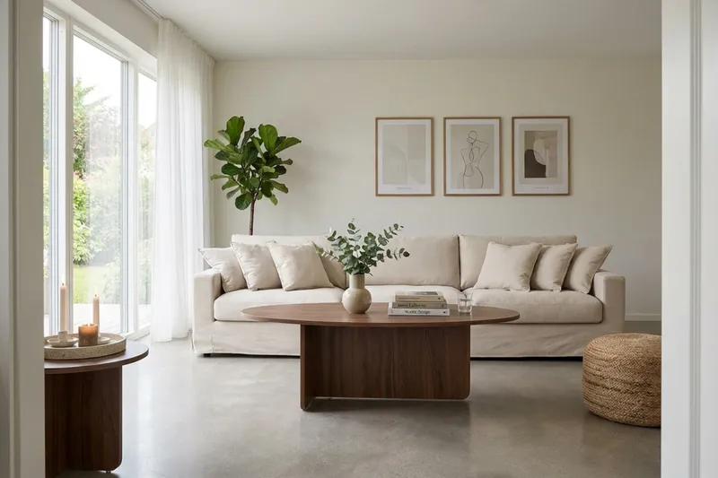 Valencia Extra Djup 5-sits Soffa med avtagbar och tvättbar klädsel - Beige - Products - Möbler - Soffa