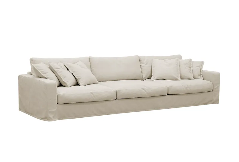 Valencia Extra Djup 5-sits Soffa med avtagbar och tvättbar klädsel - Beige - Products - Möbler - Soffa