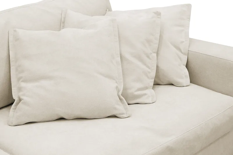 Valencia Extra Djup 5-sits Soffa med avtagbar och tvättbar klädsel - Beige - Products - Möbler - Soffa