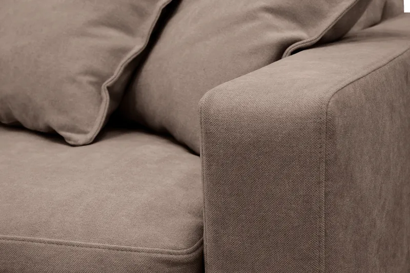 Valencia Extra Djup 5-sits Soffa med avtagbar och tvättbar klädsel - Mörkbrun - Products - Möbler - Soffa