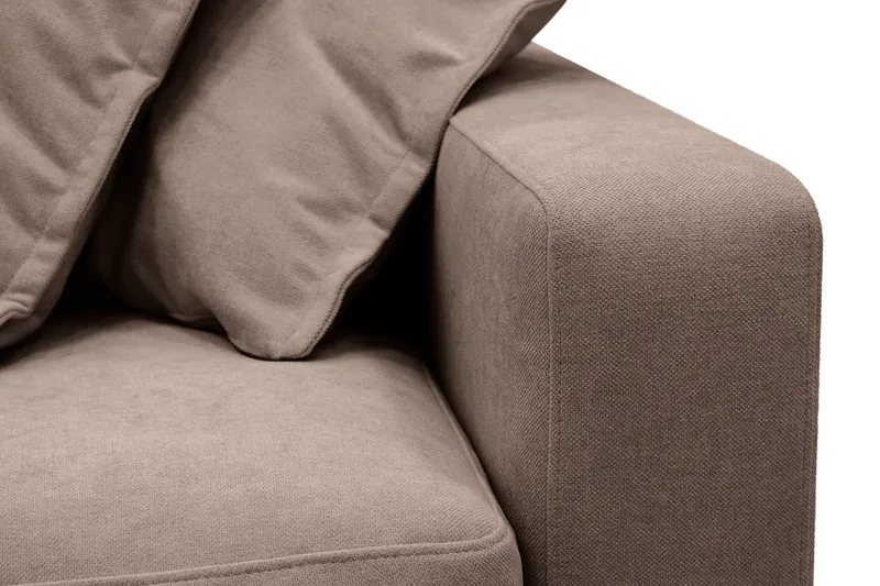 Valencia Extra Djup 5-sits Soffa med avtagbar och tvättbar klädsel - Mörkbrun - Products - Möbler - Soffa