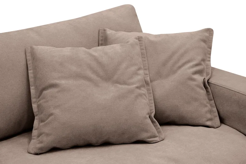 Valencia Extra Djup 5-sits Soffa med avtagbar och tvättbar klädsel - Mörkbrun - Products - Möbler - Soffa