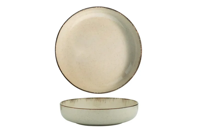 Adine Tallriksset 24 Delar - Porslin/Brun - Products - Servering & matlagning - Tallrikar & skålar - Tallrikar set