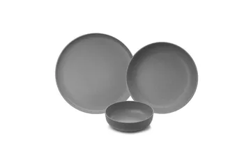 Middagset (12 delar) Athodna Antracit - Antracit - Products - Servering & matlagning - Tallrikar & skålar - Tallrikar set