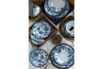 Tallriksset 24-pack - Blå/Vit - Products - Servering & matlagning - Tallrikar & skålar - Tallrikar set