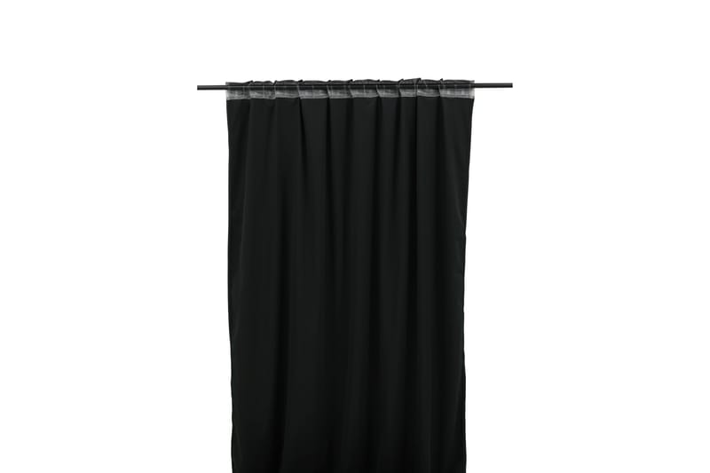 Mary Gardin 135x250 cm - Svart - Products - Textil & mattor - Gardiner - Gardinlängder - Kanallängd