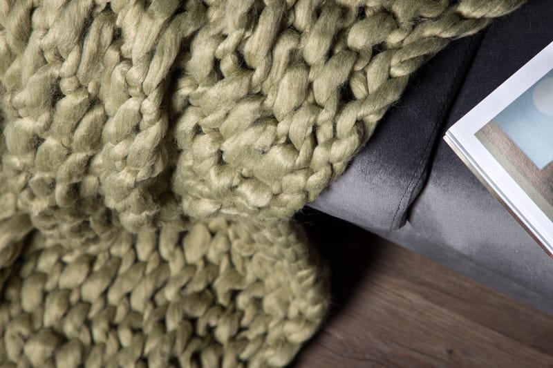 Kate Pläd 130x170 cm - Mörkgrön - Products - Textil & mattor - Filt & pläd
