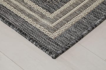 Madrid Frame Matta 80x150 cm Flatvävd - Grå - Products - Textil & mattor - Matta - Flatvävd matta