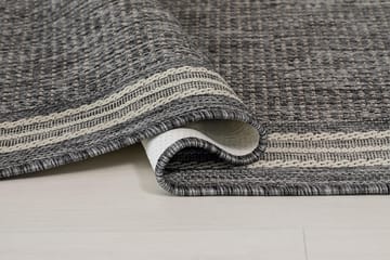 Madrid Frame Matta 80x340 cm Flatvävd - Grå - Products - Textil & mattor - Matta - Flatvävd matta