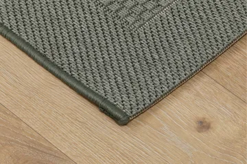 Miami Flatvävd Matta 133x190 cm - Grön - Products - Textil & mattor - Matta - Små mattor