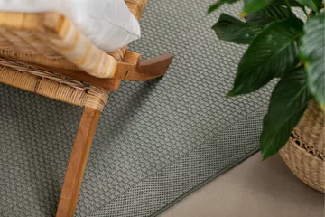 Miami Flatvävd Matta 133x190 cm - Grön - Products - Textil & mattor - Matta - Små mattor