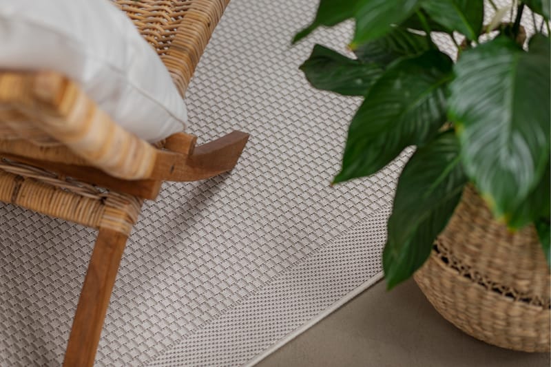 Miami Flatvävd Matta 133x190 cm - Vit - Products - Textil & mattor - Matta - Flatvävd matta