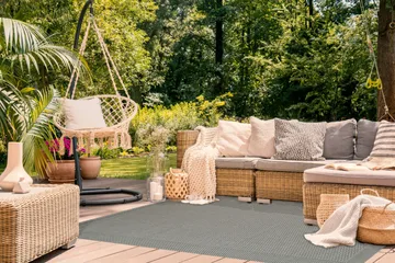 Miami Flatvävd Matta 240x340 cm - Grön - Products - Textil & mattor - Matta - Små mattor