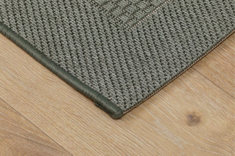 Miami Flatvävd Matta Fyrkantig 240x240 cm - Grön - Products - Textil & mattor - Matta - Små mattor