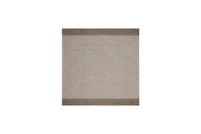 Alva Bomullsmatta 240x240 cm Kvadratisk - Mörkbeige - Products - Textil & mattor - Matta - Modern matta - Bomullsmatta