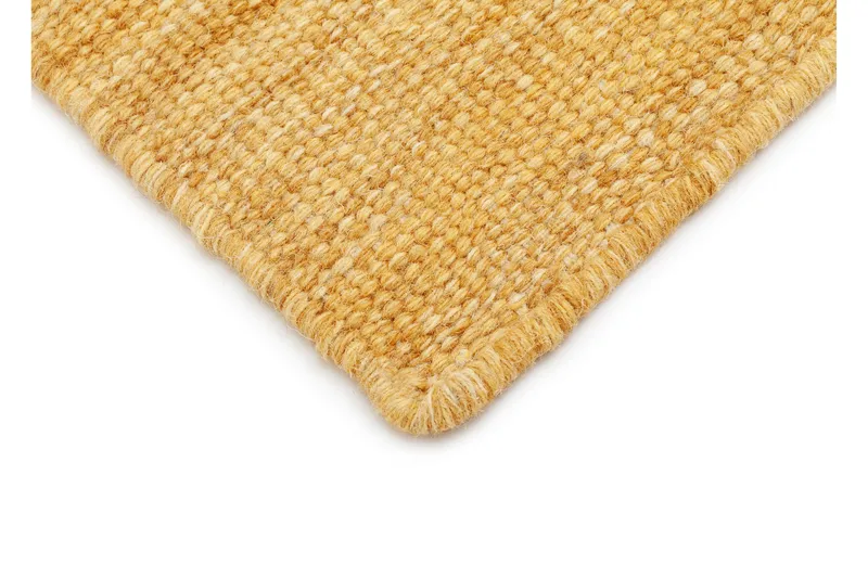 Birka Ullmatta Rektangulär 75x150 cm - Ockragul - Products - Textil & mattor - Matta - Modern matta - Ullmatta