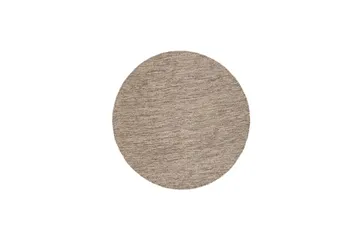 Birka Ullmatta Rund 120 cm, Mörklinne
