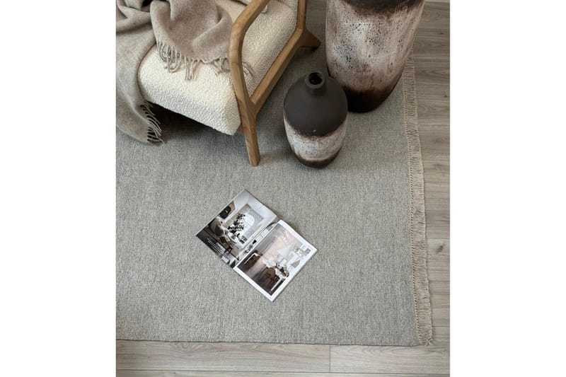 Eden Ullmatta 140x200 cm Rektangulär - Silver - Products - Textil & mattor - Matta - Modern matta - Ullmatta