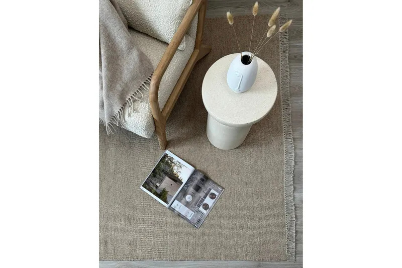 Eden Ullmatta 240x340 cm Rektangulär - Beige - Products - Textil & mattor - Matta - Modern matta - Ullmatta