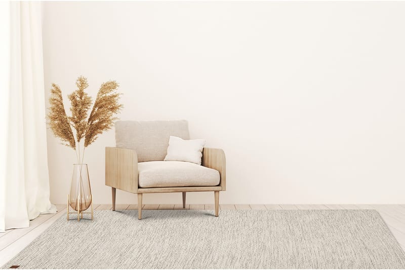 Gåsöga Ullmatta 140x200 cm Rektangulär - Beige - Products - Textil & mattor - Matta - Modern matta - Ullmatta