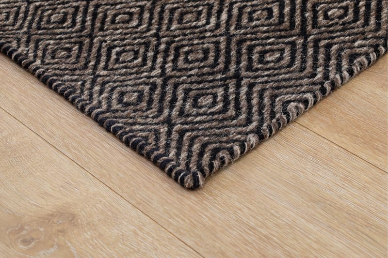 Gåsöga Ullmatta 300x400 cm Rektangulär - Svart/Vit - Products - Textil & mattor - Matta - Modern matta - Ullmatta