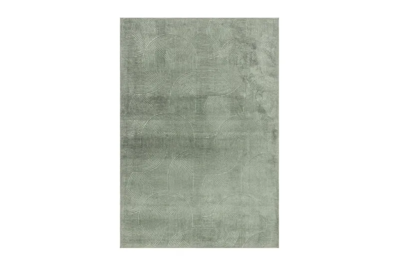 Momita Friezematta 160x230 cm Rektangulär, Grön