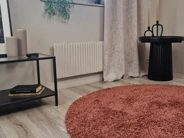 Lounge Ryamatta 240 cm Rund - Koppar - Products - Textil & mattor - Matta - Modern matta - Ryamatta