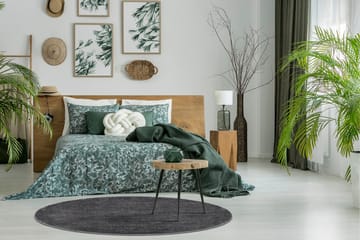 Sheraton Ryamatta Rund 120 cm - Grafit - Products - Textil & mattor - Matta - Modern matta - Ryamatta