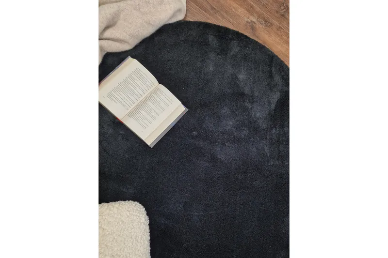 Soft Wiltonmatta Rund 120 cm - Svart - Products - Textil & mattor - Matta - Modern matta - Wiltonmatta