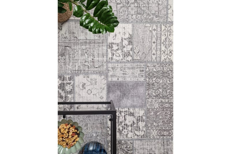 Patchwork Wiltonmatta 300x400 cm Rektangulär - Silver - Products - Textil & mattor - Matta - Modern matta - Wiltonmatta