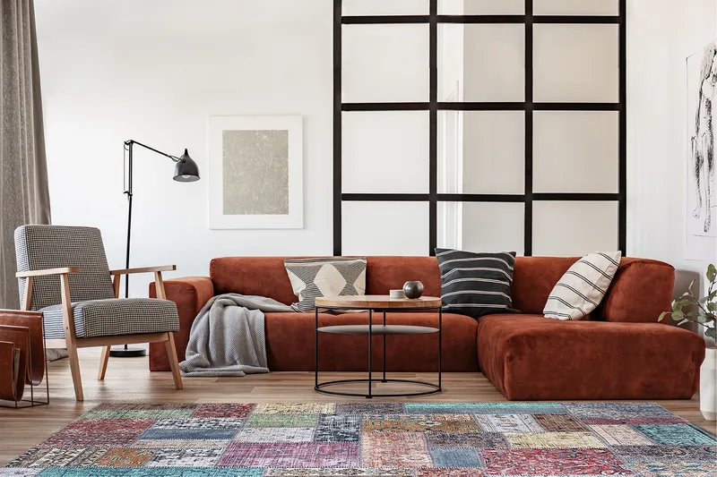 Patchham Patchworkmatta 160x230 cm - Flerfärgad - Products - Textil & mattor - Matta - Orientalisk matta - Patchwork matta