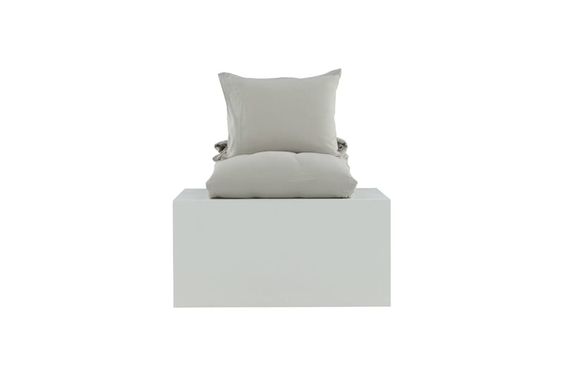Mila Bäddset 2-Dels 150x200/50x60 cm - Ljusgrå - Products - Textil & mattor - Sängkläder - Bäddset & påslakanset - Påslakanset dubbelsäng