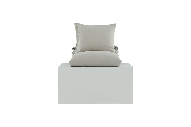 Mila Bäddset 2-Dels 150x200/50x60 cm - Ljusgrå - Products - Textil & mattor - Sängkläder - Bäddset & påslakanset - Påslakanset dubbelsäng