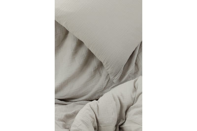 Mila Bäddset 2-Dels 150x200/50x60 cm - Ljusgrå - Products - Textil & mattor - Sängkläder - Bäddset & påslakanset - Påslakanset dubbelsäng