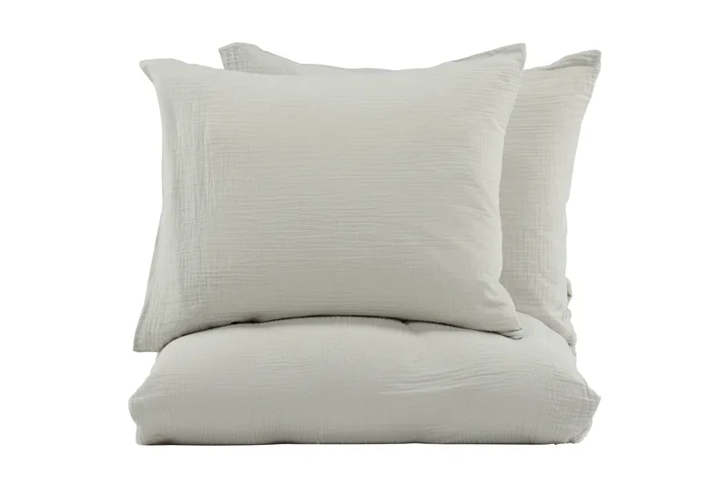 Mila Bäddset 2-Dels 220x240/50x60 cm, Ljusgrå