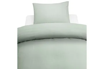 Påslakanset Enkelsäng 2-Dels Washed - Grön - Products - Textil & mattor - Sängkläder - Bäddset & påslakanset - Påslakanset dubbelsäng